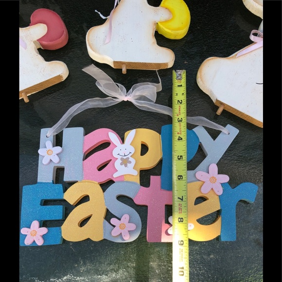 🐣 Easter Wood Carved Decor - 4 pieces - Picture 3 of 4